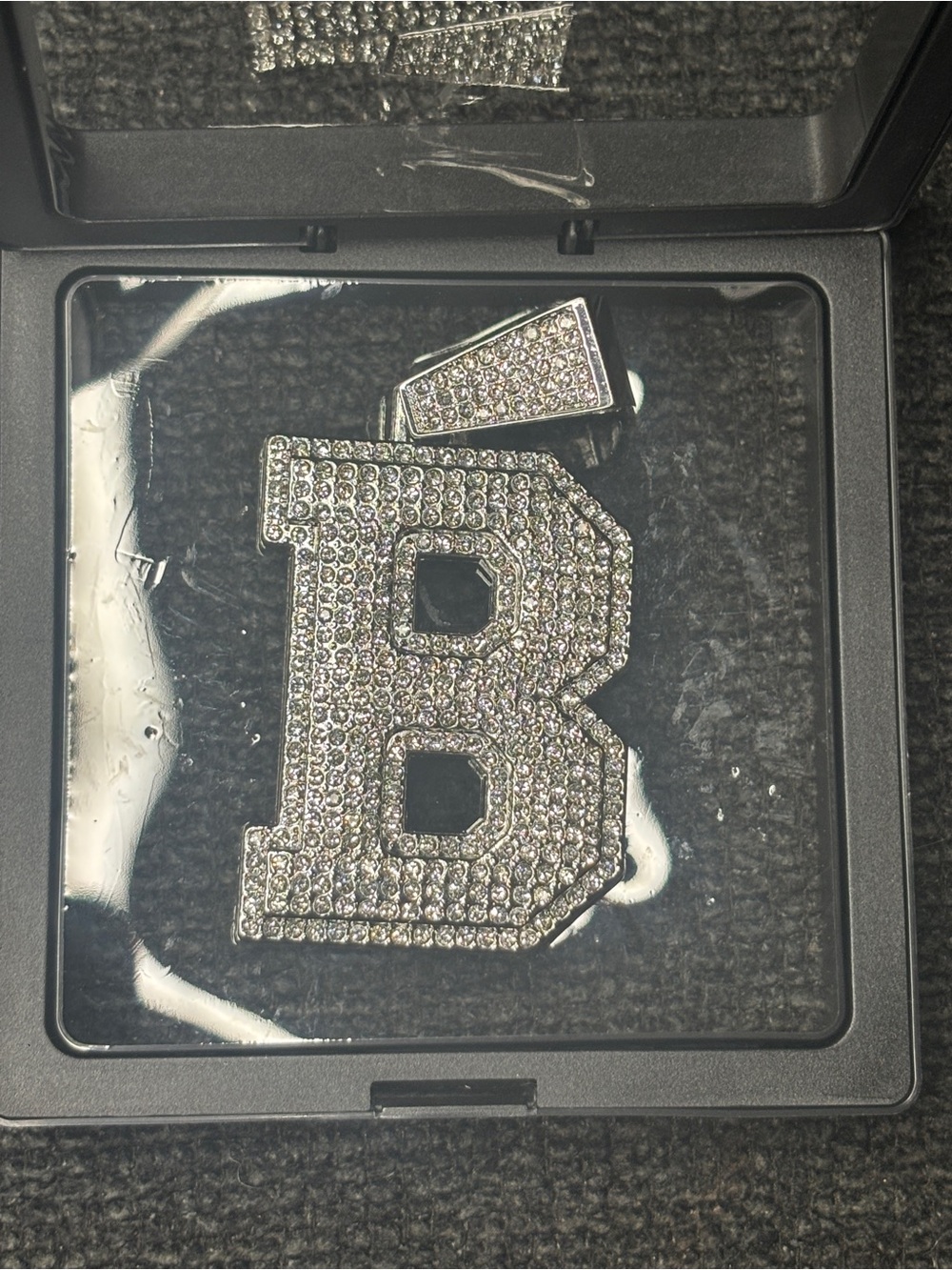 Moissanite Letter 'B' Pendant